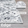 Coolmee Area Rugs Vintage Paisley Print Rug Non-Shedding Carpet Ultra-Thin Lightweight Rug for Farmhouse Bedroom Dining Room Office - 4 of 4