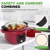 NutriChef 6 Qt Electric Dutch Oven, 5-in-1 Cast Iron Pot with Lid - 2 of 4
