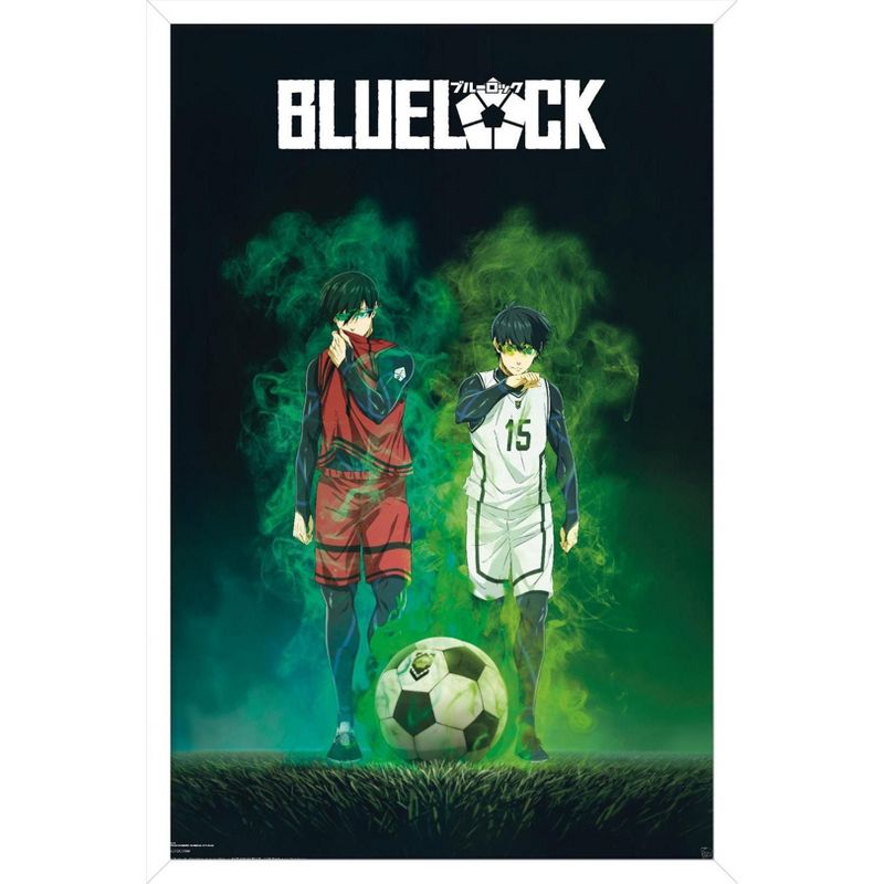 Trends International Blue Lock - Isagi v Rin Framed Wall Poster Prints, 1 of 7