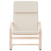 vidaXL Chair Accent Armchair Relaxing Seating Office Chair Furniture Fabric - Cream - 4 of 4