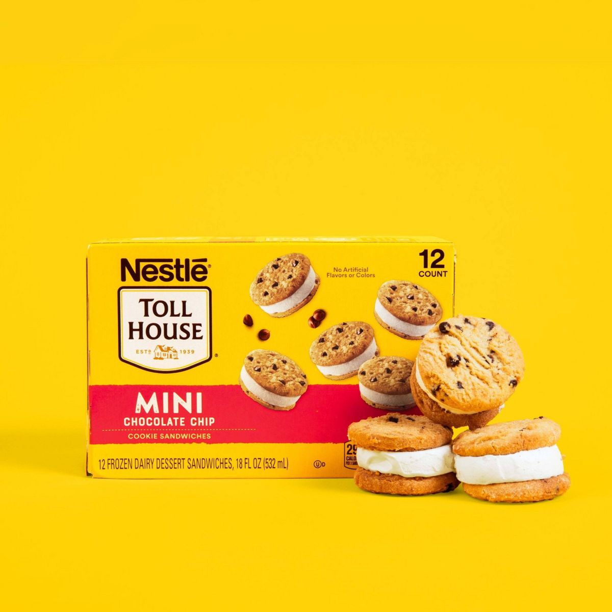 Toll House Mini Ice Cream Cookie Sandwiches - 12ct - thumbnail 3