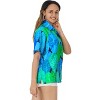 HAPPY BAY Hawaiian Shirts Womens Casual Summer Beach Party Short Sleeve TShirts Button Up Dress Tops Tee Shirts Blouses for Women - 4 of 4
