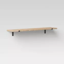 Wood Wall Shelf with Reversed L Bracket - Threshold™