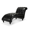 PAGED Modern Indoor Tufted Accent Lounge Chair with Birch Legs,Armless Long Chaise Sleeper Chair for Living Room,Bedroom - 2 of 4
