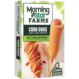 Morningstar Farms Vegan Frozen Veggie Classics Corn Dogs - 10oz/4ct - 1 of 4