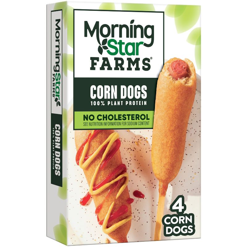 Morningstar Farms Vegan Frozen Veggie Classics Corn Dogs - 10oz/4ct, 1 of 7