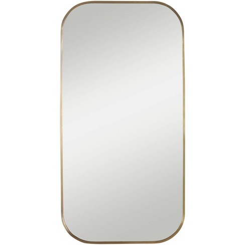 20 X 21 Arch Ornate Accent Wall Mirror Antique Brass - Head West : Target