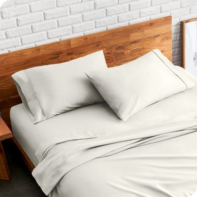 Cream Hypoallergenic Cotton Polyester Standard Pillowcase Set