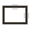 Amanti Art Accent Bronze Narrow Framed Magnetic Dry Erase Board - 4 of 4
