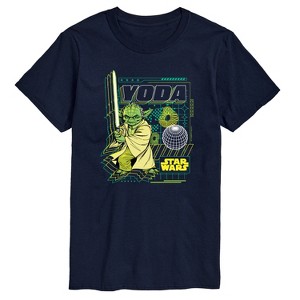 Men's - Star Wars - Digital Yoda Short Sleeve Graphic T-Shirt - 1 of 4