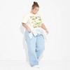 Women's Body Glove Sun Seeker Cropped Short Sleeve Graphic T-Shirt - Cream - 3 of 3
