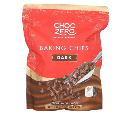 ChocZero Baking Chips, Dark, 20 oz (560 g)