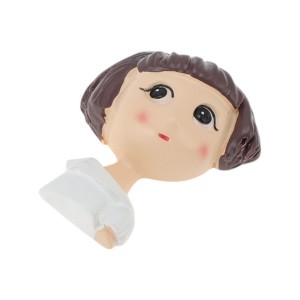 Unique Bargains Decorative Magnets Magnetic Fridge Sticker Irregular Shape Resin Lilac Beige 1Pc - 1 of 3