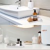 ATTOP 2 Pack 8"/10" Bathroom Trays, Ceramic Vanity Trays for Bathroom, Small Ceramic Tray, Kitchen Soap Tray for Kitchen Counter (White,Set/2) - 4 of 4