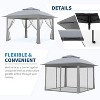 Nasitip Outdoor Canopy Tent With Mosquito Netting, Pop Up Instant Gazebo Waterproof With Portable Carrying Bag - 4 of 4