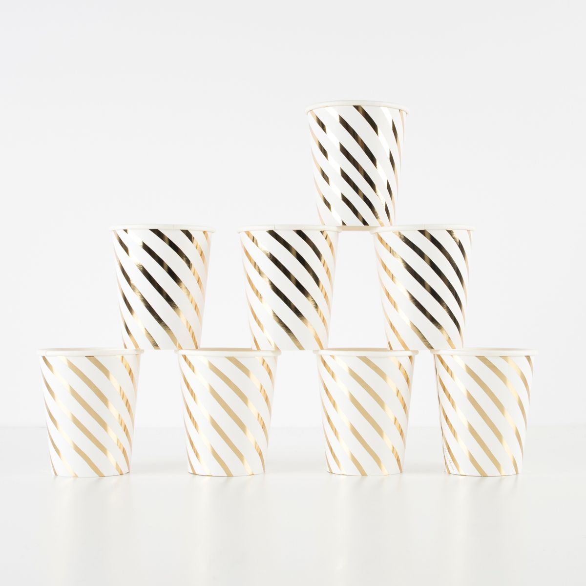 Meri Meri Gold Swirl Cups (Pack of 8)