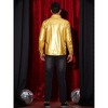 Lars Amadeus Men's Button Down Disco Party Shiny Printed Shirts - 3 of 4