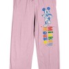 Mickey Mouse Classic Colorful Logo on Pink Adult Sleep Pant - 2 of 4
