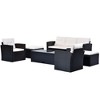 Maggift Patio Seating Set, Terrace Seating Group, Casual Terrace Set, Outdoor Dialogue Set, Patio with Cushions, Backyard, Beige, 68.5"*24.4"*31.8" - 3 of 4
