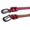 INSPIRE CHIC Women's Carved Multi-Hole Hollow Leather Belts - 4 of 4