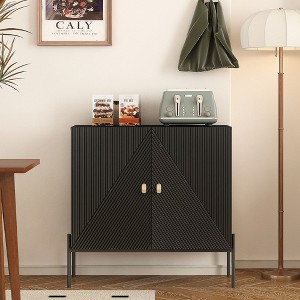 NicBex Accent Sideboard Buffet Cabinet Modern Style Storage Cabinet with 3 Doors Cabinet with Stable Frame Kitchen Pantry for Dining Room - 1 of 4