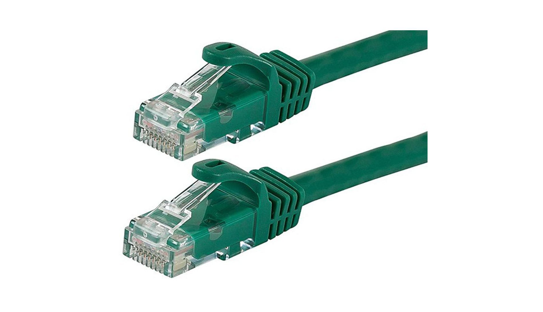 Monoprice Cat6 Ethernet Patch Cable - 0.5 Feet - Green | Network Internet Cord - RJ45, Stranded, 550Mhz, UTP, Pure Bare Copper Wire, 24AWG - Flexboot