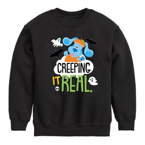 Boys' - Blue's Clues & You! - Creeping It Real Graphic Long Sleeve Fleece Sweatshirt - 1 of 4
