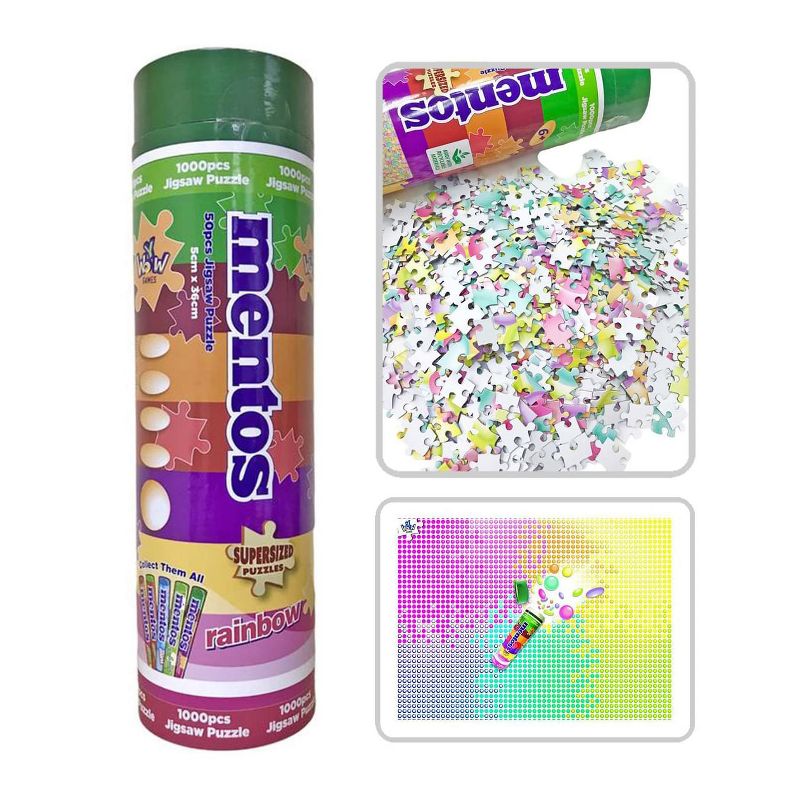 YWOW Games Mentos 1000 Piece SuperSized Jigsaw Puzzle | Rainbow, 1 of 4