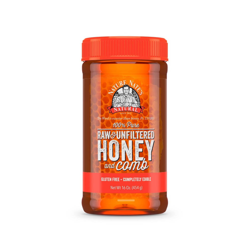 UPC 038778000441 product image for Nature Nate's 100% Pure Honey with Comb - 16oz | upcitemdb.com