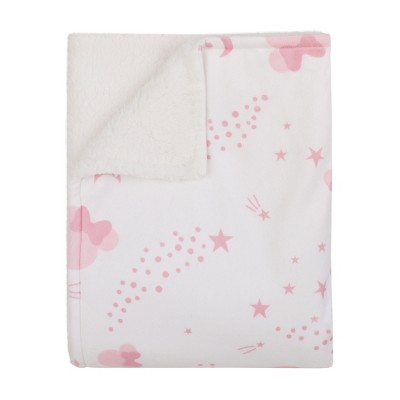 Disney Minnie Mouse Twinkle Twinkle Minnie Pink And White Super Soft ...