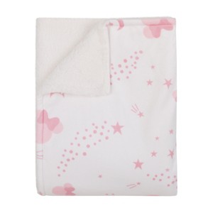 NoJo Disney Minnie Mouse Twinkle Twinkle Minnie Pink and White Super Soft Baby Blanket - 1 of 4