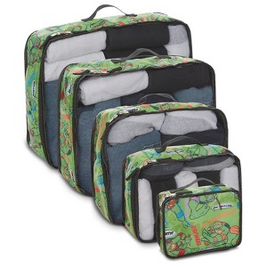 Ninja Turtles Packing Cube Set - TMNT 5 Piece Packing Cube Travel Essential - Luggage Organizer Set - For Kids,Teens, Adults - 1 of 4