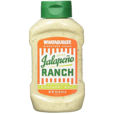 Whataburger Jalapeno Spicy Ranch, 14.5oz, 1 bottle