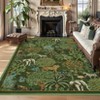 Runner Rug for Hallway, Washable Floral Throw Rug, Modern Jungle Animal Non Slip Indoor Mat, for Entryway, Laundry, Kitchen - 3 of 4