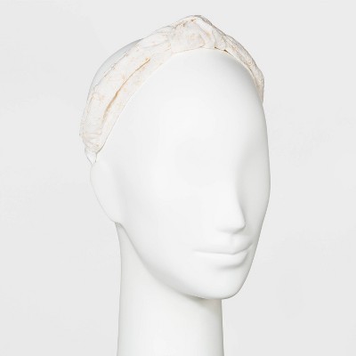 Eyelet Knot Headband - Universal Thread™ White