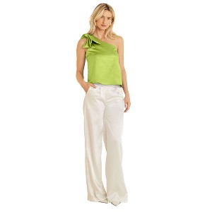 VENUS Womens Bow Detail One-Shoulder Top - 1 of 4