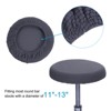 Unique Bargains Round Washable Elastic Bar Stool Cushion Slipcovers 11"-16" 1 Pc - 3 of 4