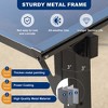 PAGED Outdoor Wall-Mounted Lean to Metal Awning Crafted with Heavy-duty Materials for Patio, Gardens, Backyard - 3 of 4