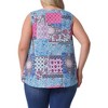 Agnes Orinda Women's Plus Size Round Neck Sleeveless Pleated Flowy Casual Boho Tank Top - 4 of 4