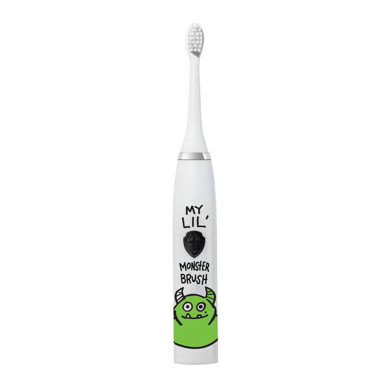 Made by Dentists Kids&#39; Rechargeable Electric Toothbrush with 2 Replacement Toothbrush Heads and Charger - Monster, 3 of 7