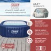 Coleman SaluSpa Atlantis AirJet 4 to 6 Person Inflatable Hot Tub Square Portable Outdoor Spa with 140 Soothing Jets with Cover, Blue - 2 of 4