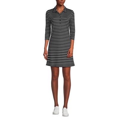 Lands' End Women's Active 3/4 Sleeve Polo Dress