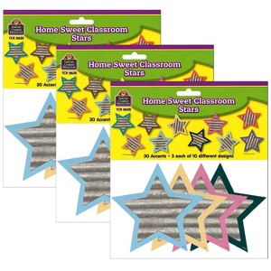 Teacher Created Resources Home Sweet Classroom Stars Accents 30 Per Pack 3 Packs (TCR8638-3) - 1 of 2