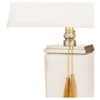 32" Amiliana Glazed Tassel Lamp Cream (Includes CFL Light Bulb) - Safavieh - image 4 of 4