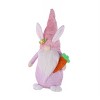 Easter Gnome 18" Fabric Bunny Shelf Sitter Set in Pastel Pink & Purple by Melrose - 3 of 3