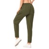 Clearlove Women Workout Sweatpants Cotton Jogger Ribber Splicing Lounge Sweat Pants - 4 of 4