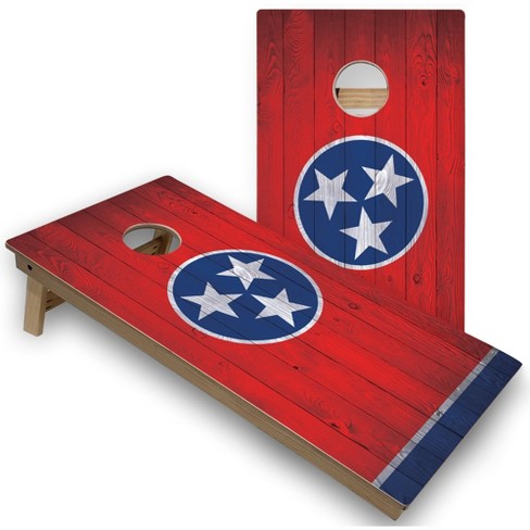 Skip's Garage Tennessee Flag Cornhole Board Set, Includes 2 Boards, 8 Bags & Optional Accessories - image 1 of 4