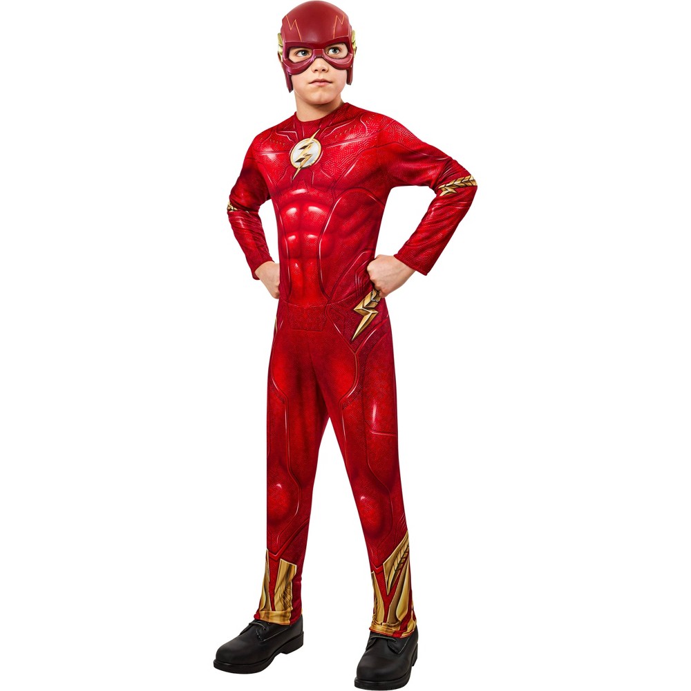 Halloween Kids' DC Comics The Flash Halloween Costume Jumpsuit with Headpiece M