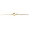 10K Yellow Gold Flashed Silver 1/4 Cttw Champagne Diamond Cross Pendant Necklace - 3 of 4