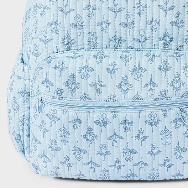 Mochila acolchada floral para niños - art class™ azul 4